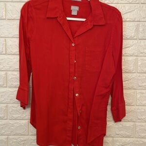 Chicos Linen Blouse